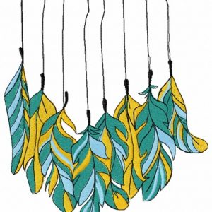 Feathers 3 embroidery design