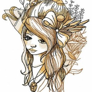 Feeling miserable embroidery design