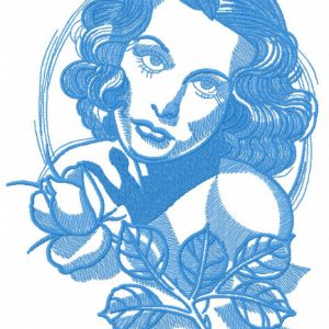 Femme fatale 2 embroidery design