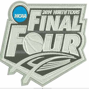 Final four logo embroidery design