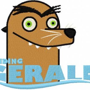 Finding Gerald embroidery design