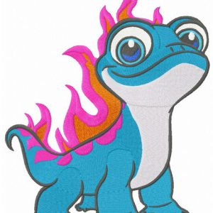 Fire spirit embroidery design