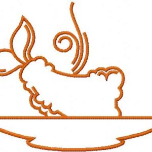 Fish tempura embroidery design