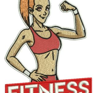 Fitness 2 embroidery design