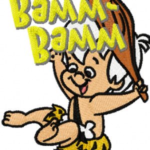 Bamm-Bamm embroidery design