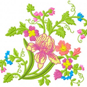 Floral Area  embroidery design