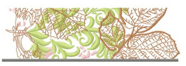 Floral bookmark 2 embroidery design