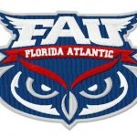 Florida Atlantic Owls logo embroidery design