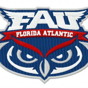 Florida Atlantic Owls logo embroidery design