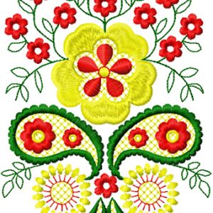 Flowers Decor Element 2  embroidery design