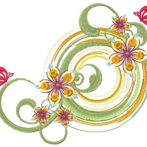 Flower composition 2 embroidery design