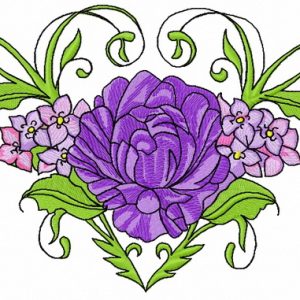Flower composition 4 embroidery design