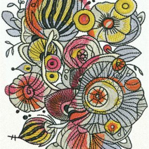 Flower composition 6 embroidery design