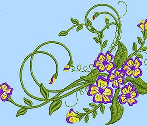 Flower Fantasy  embroidery design