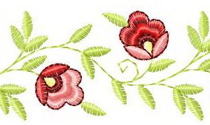 Flower pattern 2 embroidery design