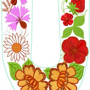 Flowers decor 45 embroidery design