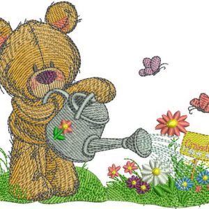Flowers for Grandma embroidery design