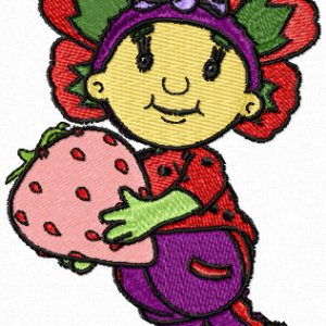 Flowertots Poppy embroidery design