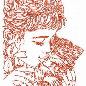 Fluffy treasure embroidery design
