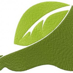 Footstep of nature embroidery design