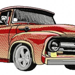 Ford F-100 car 2 embroidery design
