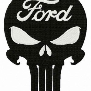 Ford Punisher embroidery design