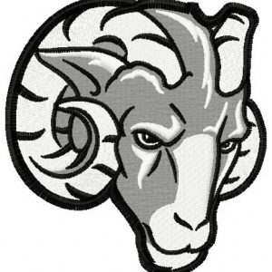 Fordham Rams logo 2 embroidery design