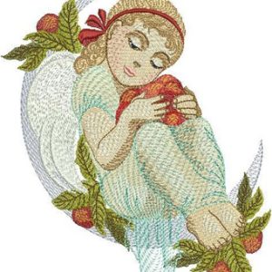 Forest Angel embroidery design