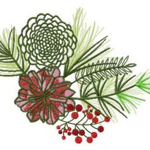 Forest composotion embroidery design
