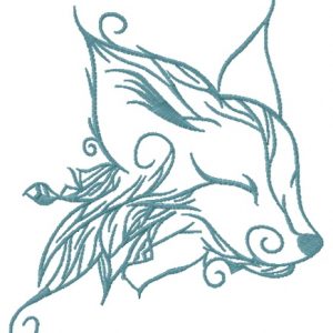 Forest fox spirit 5 embroidery design