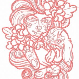 Forest patron 2 embroidery design