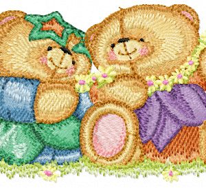 Forever Friends Happy Together  embroidery design