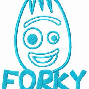 Forky Toy Story embroidery design