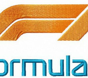 F1 alternative logo embroidery design