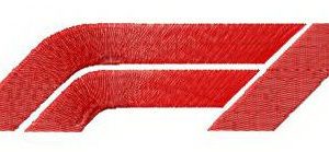 F1 logo embroidery design