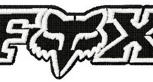 Fox Racing logo 2 embroidery design