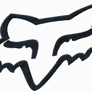 Fox Racing Logo embroidery design