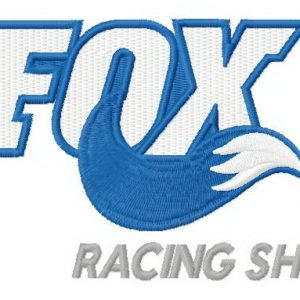 FOX racing shox embroidery design