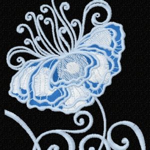 Fragile flower 3 embroidery design