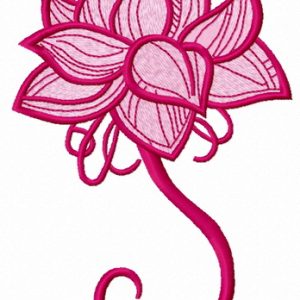 Fragile flower 10 embroidery design