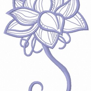 Fragile flower 11 embroidery design