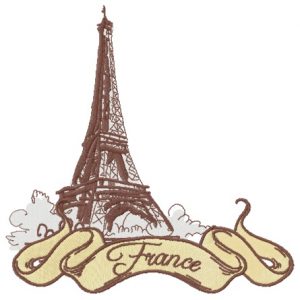 France 2 embroidery design