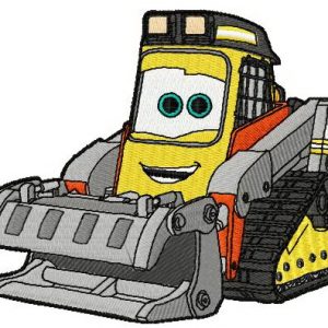 Fred the bulldozer embroidery design