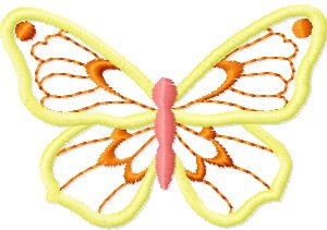 Butterfly Applique embroidery design
