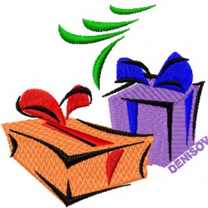 Christmas Gifts embroidery design
