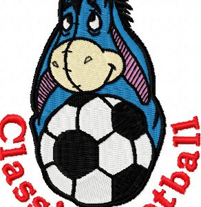 Eeyore Classic Football Logo  embroidery design