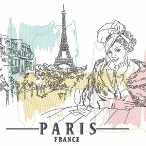 French coquette 3 embroidery design