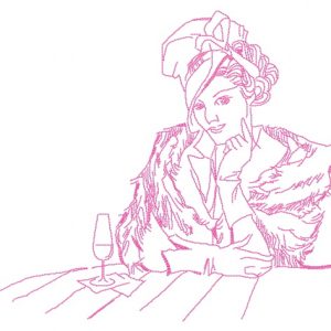 French coquette 5 embroidery design