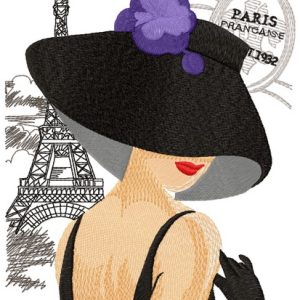 French coquette embroidery design