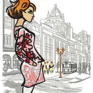 French fashion embroidery design